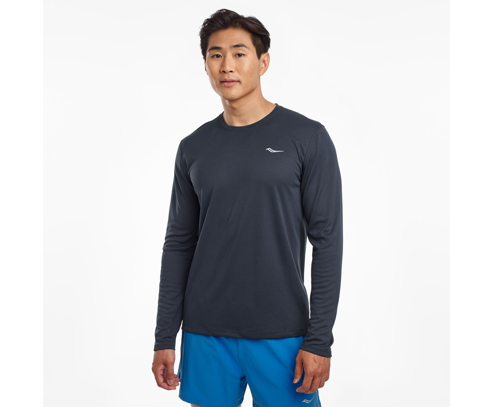 Férfi Saucony Stopwatch Long Sleeve Ingek Kék | HU 574SGL